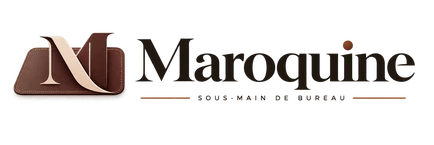 Maroquine, sous-main de bureau